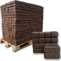 Feuerpracht Premium Torfbriketts – 960 kg Palette