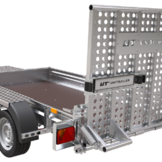 Bauanhänger für den Transport eines Minibaggers – UNITRAILER STARK 3 260